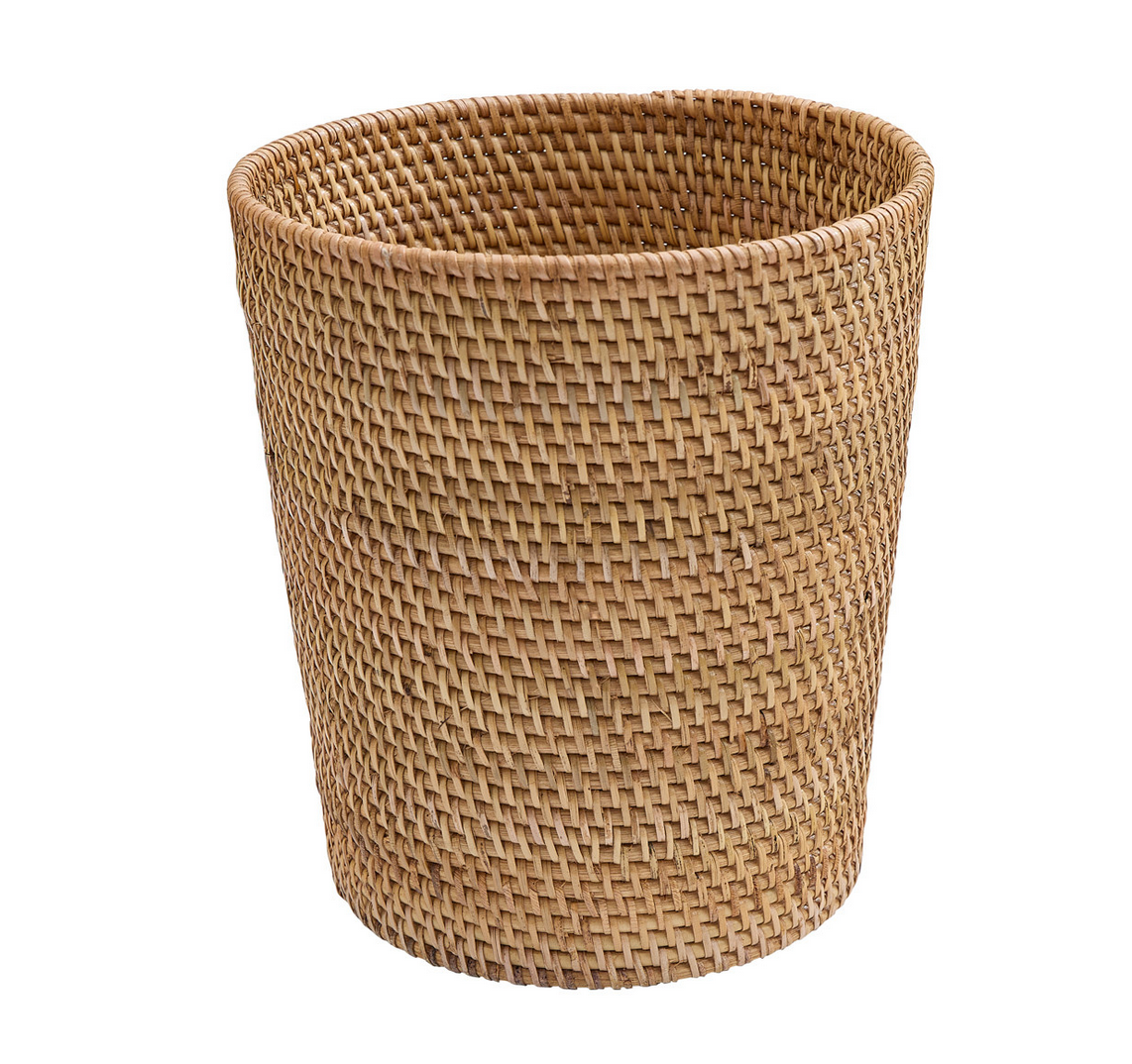 Rattan Wastebasket