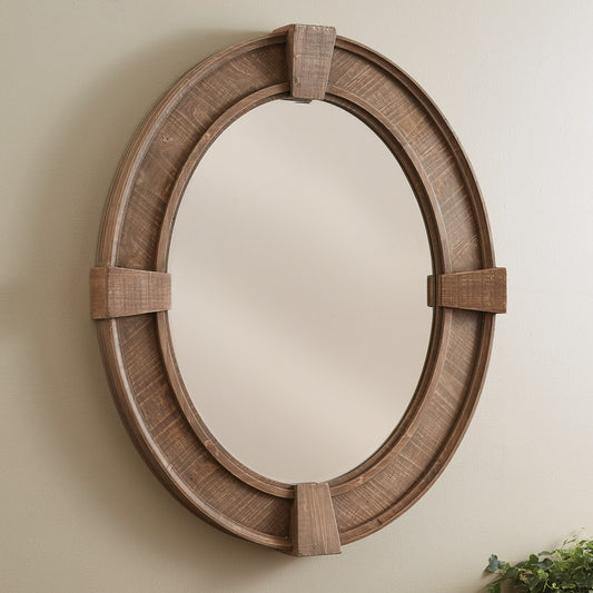 Distressed Wood Mirror