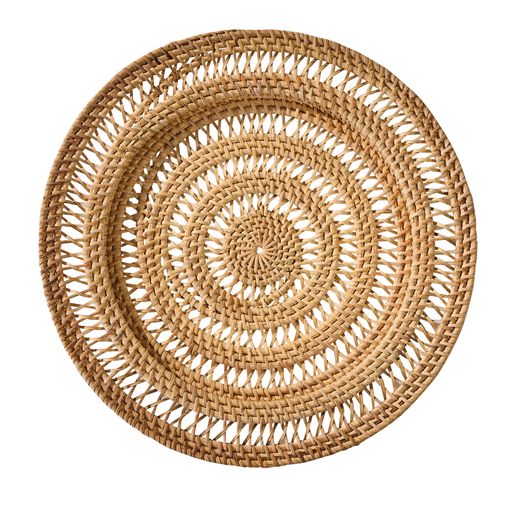 Spiral Rattan Chargers (Set of 4) – The Sprucerie