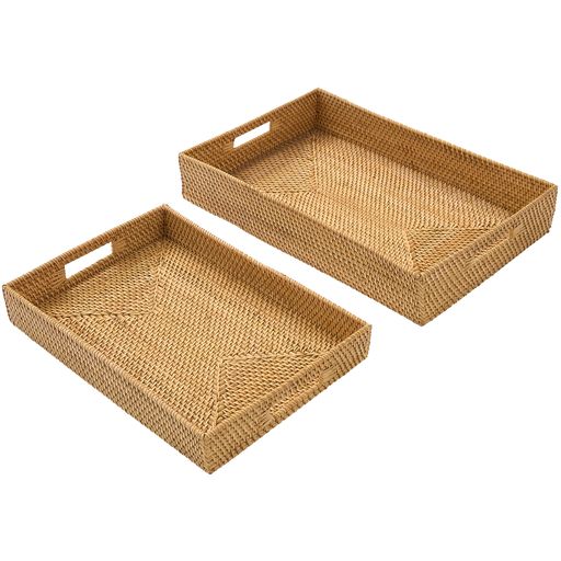 Rattan Trays (Set of 2)